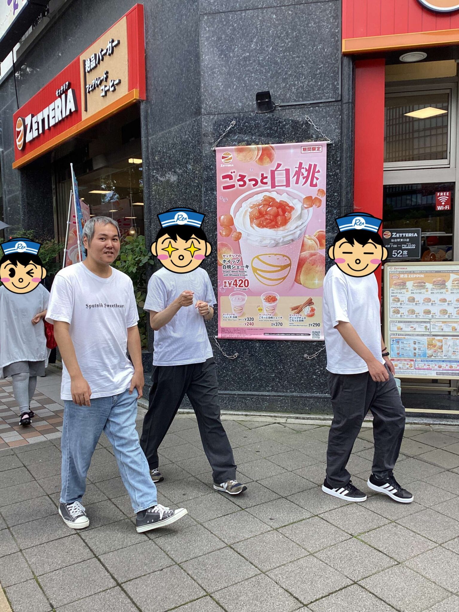 仙台駅周辺をウォーキングして体力づくりをする様子